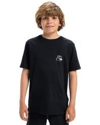 Koszulka z krótkim rękawem dla Chłopcy EVO ORIGINAL Czarny. Czarne t-shirty dla chłopców Quiksilver, bez wzorów, z bawełny, bez ramiączek. Za 99.99 zł.