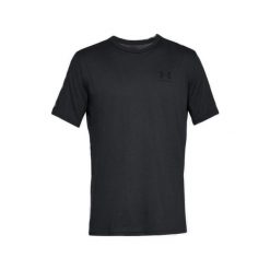 Koszulka Under Armour Sportstyle Left Chest Logo. Czarne koszulki sportowe męskie Under Armour, bez wzorów, bez kołnierzyka, bez ramiączek. Za 169.00 zł.