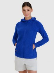 4F Bluza trekkingowa Primaloft Active damska - niebieska XS. Niebieskie bluzy damskie 4f, l, bez wzorów, z materiału, z kapturem. W wyprzedaży za 139.99 zł.