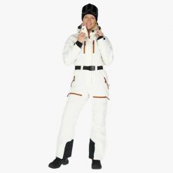 Kombinezon Zimowy Narciarstwo Kobieta Cervinia Wodoodporny. Czarne spodnie snowboardowe damskie SWEDEMOUNT, na zimę, m, bez wzorów, z elastanu, na golfa. Za 1,198.99 zł.