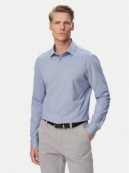 Calvin Klein Koszula LV019EU146 Niebieski jasny Slim Fit. Niebieskie koszule męskie Calvin Klein, m, bez wzorów, z bawełny, bez kołnierzyka, bez ramiączek. Za 409.99 zł.