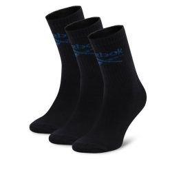 Skarpety długie Reebok. Czarne skarpety męskie Reebok, bez wzorów. Za 39.99 zł.