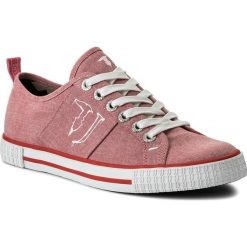 Tenisówki TRUSSARDI JEANS - 77A00062 R140. Czerwone trampki męskie TRUSSARDI JEANS, z gumy. W wyprzedaży za 239.00 zł.