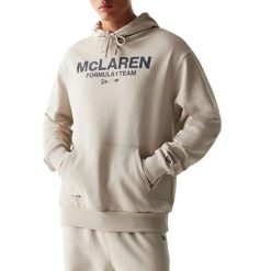 Bluza z kapturem McLaren Racing Wordmark. Brązowe bluzy męskie New Era, m, bez wzorów, z kapturem. Za 411.00 zł.