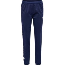 Damskie spodnie dresowe bawełniane Hummel Move Grid. Niebieskie spodnie sportowe damskie Hummel, xs, bez wzorów, z bawełny, do biegania. Za 233.50 zł.
