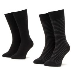 Skarpety długie Tommy Hilfiger. Czarne skarpety męskie Tommy Hilfiger, bez wzorów. Za 49.99 zł.