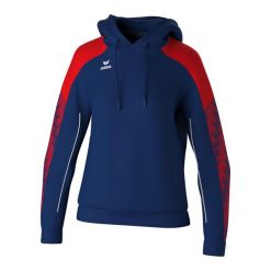 Bluza damska z kapturem Erima Evo Star. Czerwone bluzy damskie Erima, na zimę, bez wzorów, z materiału, retro, bez kołnierzyka, bez ramiączek, z kapturem. Za 242.00 zł.