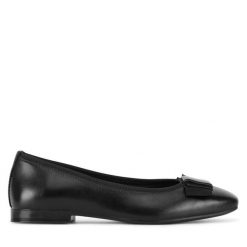 Baleriny Lasocki. Czarne baleriny damskie Lasocki, bez wzorów, bez obcasa. Za 169.99 zł.