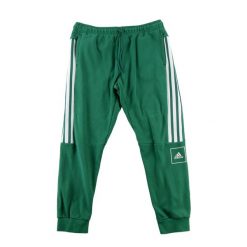 Second life - Adidas spodnie dresowe męskie zielone - Jak nowy. Zielone spodnie sportowe męskie Adidas, m, bez wzorów, z dresówki, do biegania. Za 127.76 zł.