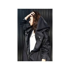 OVERSIZE CZARNY PŁASZCZ OGROMNY KAPTUR, PARKA. Parki damskie marki bonprix. Za 329.00 zł.