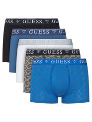 Guess Komplet 5 par bokserek U5BG16 K6YW1 Kolorowy. Bokserki męskie Guess, m, z aplikacjami, z bawełny. Za 259.99 zł.