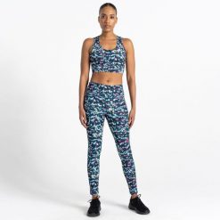 Damskie legginsy sportowe Influential. Niebieskie legginsy damskie Dare 2b, bez wzorów. Za 221.50 zł.