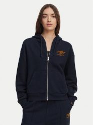 Tommy Hilfiger Bluza Terry WW0WW47845 Granatowy Relaxed Fit. Niebieskie bluzy damskie Tommy Hilfiger, s, bez wzorów, z bawełny, bez kaptura. Za 649.99 zł.