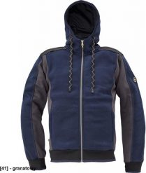CERVA DAYBORO - męska bluza, kaptur, odblaskowe elementy, 55% bawełna, 45% poliester - ciemnobrązowy 3XL. Brązowe bluzy męskie CERVA, m, bez wzorów, z bawełny, bez kaptura. Za 173.15 zł.
