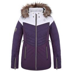 Damska kurtka narciarska LOAP Okinora S. Białe kurtki damskie ZONE PERFECT, s, bez wzorów, bez kaptura, narciarskie. Za 384.99 zł.