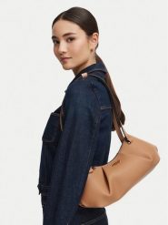 Guess Torebka Amorette HWBG78 98080 Beżowy ciemny. Brązowe torebki do ręki damskie Guess, z aplikacjami, ze skóry, bez dodatków. Za 544.99 zł.