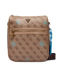 Guess Torebka HMMICT P5417 Beżowy. Brązowe saszetki męskie Guess, ze skóry. Za 199.99 zł.