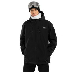 Kurtka snowboardowa męska W5 Nix. Czarne kurtki snowboardowe męskie SIROKO, m, bez wzorów, bez kaptura, narciarskie. W wyprzedaży za 510.00 zł.