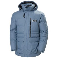 Kurtka puchowa Helly Hansen Tromsoe. Niebieskie kurtki sportowe męskie Helly Hansen, bez wzorów, z puchu, trekkingowe. Za 1,363.00 zł.