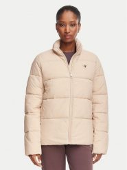 Guess Kurtka zimowa V4YL03 WFUD0 Beżowy Regular Fit. Brązowe kurtki damskie Guess, na zimę, xs, z aplikacjami, z syntetyku, bez kaptura. Za 614.99 zł.