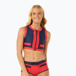 Góra od stroju kąpielowego Rip Curl Coco Short Sleeve Vest. Niebieskie bikini damskie RIPCURL, xs, bez wzorów. Za 339.99 zł.