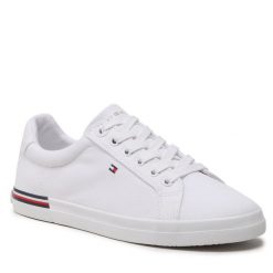 Tenisówki Tommy Hilfiger. Białe półbuty damskie Tommy Hilfiger, bez wzorów, bez zapięcia. Za 219.99 zł.