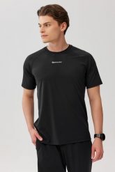 Męska koszulka treningowa szybkoschnąca Rough Radical Proof Tee. Czarne koszulki sportowe męskie ROUGH RADICAL, l, bez wzorów, z dzianiny, bez kołnierzyka, bez ramiączek, na fitness i siłownię. Za 103.92 zł.