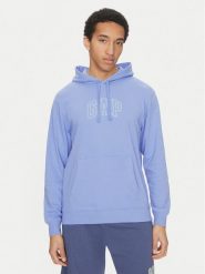 Gap Bluza 708409-00 Niebieski Regular Fit. Niebieskie bluzy męskie GAP, l, bez wzorów, z bawełny, bez kaptura. Za 169.99 zł.