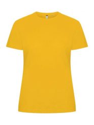 Clique Basic-T Women Dopasowany T-shirt z bawełny – lemon. Żółte t-shirty damskie CLIQUE, l, bez wzorów, z bawełny, bez kołnierzyka. Za 99.59 zł.