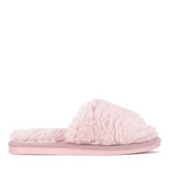 Kapcie DeeZee. Czerwone kapcie damskie DeeZee, bez wzorów. Za 59.99 zł.