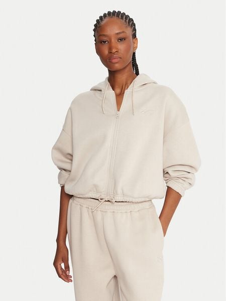 Reebok Bluza Reebok X Ewa Chodakowska RK25307CCW Beżowy Relaxed Fit. Brązowe bluzy damskie Reebok, xl, bez wzorów, z bawełny, bez kaptura. Za 139.99 zł.