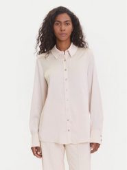 Guess Koszula W5YH03 WF1T2 Beżowy Regular Fit. Brązowe bluzki damskie Guess, xs, z aplikacjami, z syntetyku, bez kołnierzyka, bez ramiączek. Za 289.99 zł.