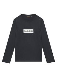 Napapijri Bluzka S-Chamois NP0A4HYK D Czarny Regular Fit. Czarne t-shirty dla chłopców Napapijri, bez wzorów, z bawełny, bez ramiączek. Za 109.99 zł.