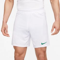 Spodnie treningowe męskie Nike Dry Park Iii Nb K. Białe krótkie spodenki sportowe męskie Nike, m, bez wzorów, do piłki nożnej. Za 138.00 zł.