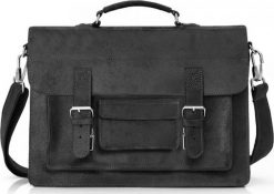 Solome SZARA SKÓRZANA TORBA LISTONOSZKA NA RAMIĘ SOLOME. Szare torby na ramię męskie Solome, bez wzorów, na ramię. Za 349.00 zł.