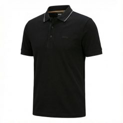 Polo BOSS Paule 4 NERO (50506195-007). Czarne koszulki polo męskie Boss, m, bez wzorów, sportowe, bez ramiączek. Za 349.00 zł.