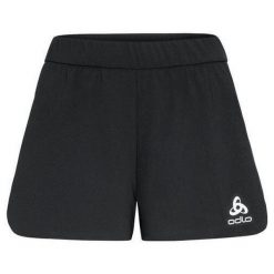 Spodenki damskie do biegania Zeroweight 3 inch. Czarne szorty sportowe damskie Odlo, bez wzorów, sportowe, do biegania. W wyprzedaży za 180.60 zł.