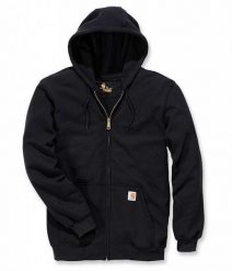 Visent Bluza Carhartt Midweight Hooded ZIP Black. Czarne bluzy męskie Visent, m, bez wzorów, bez kaptura. Za 265.11 zł.
