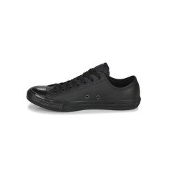 Trampki Converse Chuck Taylor Ox Leather, Dla obu płci. Czarne trampki męskie Converse, bez wzorów, ze skóry, bez zapięcia. Za 590.00 zł.