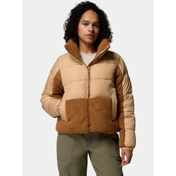 Kurtka Przejściowa Damska Columbia Leadbetter Point II Sherpa Hybrid. Brązowe kurtki damskie Columbia, bez wzorów, bez kaptura. W wyprzedaży za 551.65 zł.