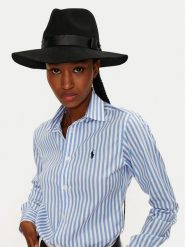 LAUREN RALPH LAUREN Kapelusz 454960158001 Czarny. Czarne czapki i kapelusze damskie Lauren Ralph Lauren, bez wzorów, z wełny. Za 379.99 zł.