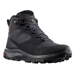 Buty do chodzenia damskie Salomon Outsnap Cswp. Czarne obuwie sportowe damskie Salomon, bez wzorów, z materiału, trekkingowe. Za 657.00 zł.