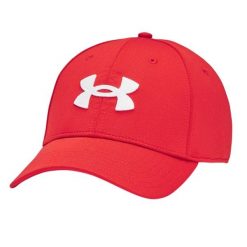 Męska Czapka Z Daszkiem Blitzing. Czerwone czapki i kapelusze męskie Under Armour, bez wzorów. Za 132.99 zł.