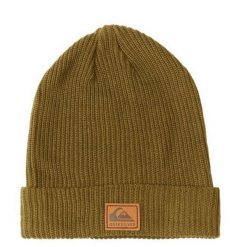 Czapka Quiksilver Performer musztardowa. Żółte czapki i kapelusze męskie Quiksilver, bez wzorów, z dzianiny, eleganckie. Za 112.65 zł.
