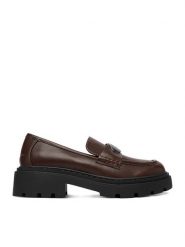 Guess Jeans Loafersy CEO-WS5389S-4 Brązowy. Brązowe mokasyny damskie Guess Jeans, z jeansu. Za 249.99 zł.