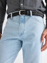MESKI PASEK WRANGLER BRAIDED BELT BLACK 112378832. Czarne paski damskie Wrangler, bez wzorów, klasyczne. Za 89.99 zł.