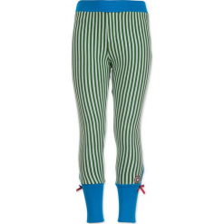 Legginsy "Bottom To The Top" w kolorze zielono-białym. Białe legginsy dla dziewczynek marki 4FunkyFlavours Kids, w paski. W wyprzedaży za 62.95 zł.