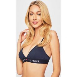 Tommy Hilfiger - Biustonosz. Niebieskie biustonosze Tommy Hilfiger, bez wzorów, z bawełny. W wyprzedaży za 99.90 zł.