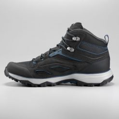 Second Life - Buty turystyczne męskie Quechua MH100 MID... - Stan Doskonały. Czarne trekkingi męskie QUECHUA, przed kolano, trekkingowe. Za 175.99 zł.