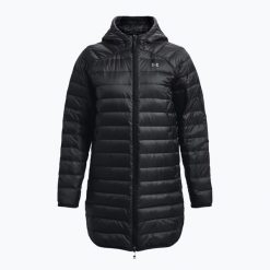 Kurtka puchowa damska Under Armour Armour Down 2.0 Parka. Czarne kurtki damskie Under Armour, na zimę, xs, bez wzorów, z puchu, bez kaptura, trekkingowe. Za 379.99 zł.